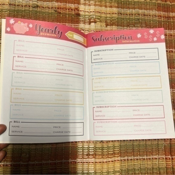 Budget Planner Financial‎ Organizer Expense Tracker Monthly Yearly Undated - Picture 5 of 11